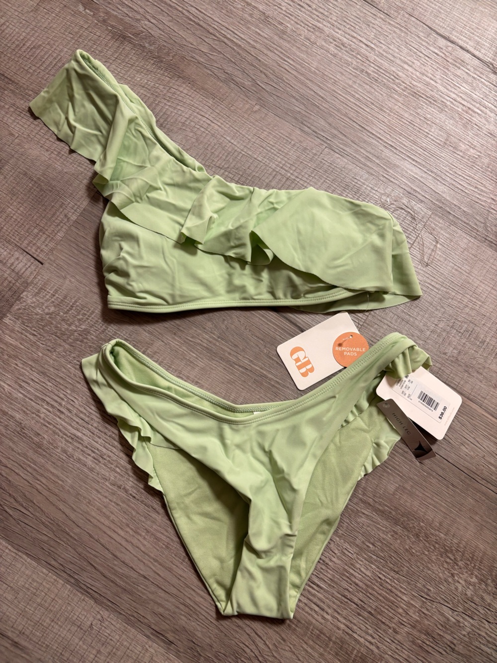 Honeydew Intimates Light Green Ruffle Bikini Panty
